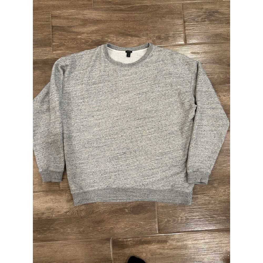 J. Crew Men’s Gray Sweatshirt‎ Size M Cotton Blend Casual
